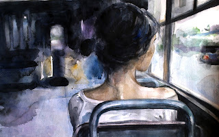 Perempuan dalam bus tua