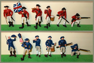 1776; American infantry; American Revolution; American War of Independence; Armée Britannique; Armée Continental; AWI Officer; AWI Toy Soldiers; British Infantry; Bugler; Drummers; Ejército Británico; Ejército Continentale; Fifer; Officers; Safari British Army; Safari Continental Army; Safari Ltd.; Safari Toobs; Safari Tubes; Small Scale World; smallscaleworld.blogspot.com; Standard Bearer;