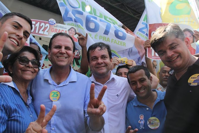 Eduardo Paes doou para campanha de dez candidatos em São Gonçalo