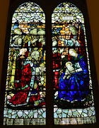 Tour Scotland photograph of a stained glass window in the Old Kirk, .