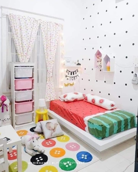 LINGKAR WARNA 19 ide inspiratif kamar tidur anak minimalis 