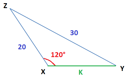 UECE 2022.1) Desejando-se cercar uma área plana na forma de um triângulo  cujos vértices estão nos pontos X, Y e Z, ao iniciar a construção da cerca,  verificou–se que a localização do