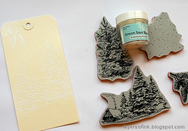 Layers of ink - Rustic Wilderness Tag Tutorial by Anna-Karin Evaldsson.