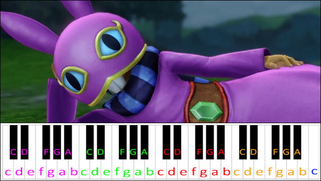 Ravio's Theme (The Legend of Zelda) Piano / Keyboard Easy Letter Notes for Beginners