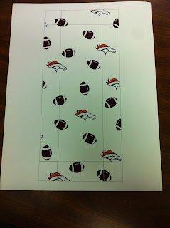 Denver Bronco Chocolate Covered Bacon Box Lid