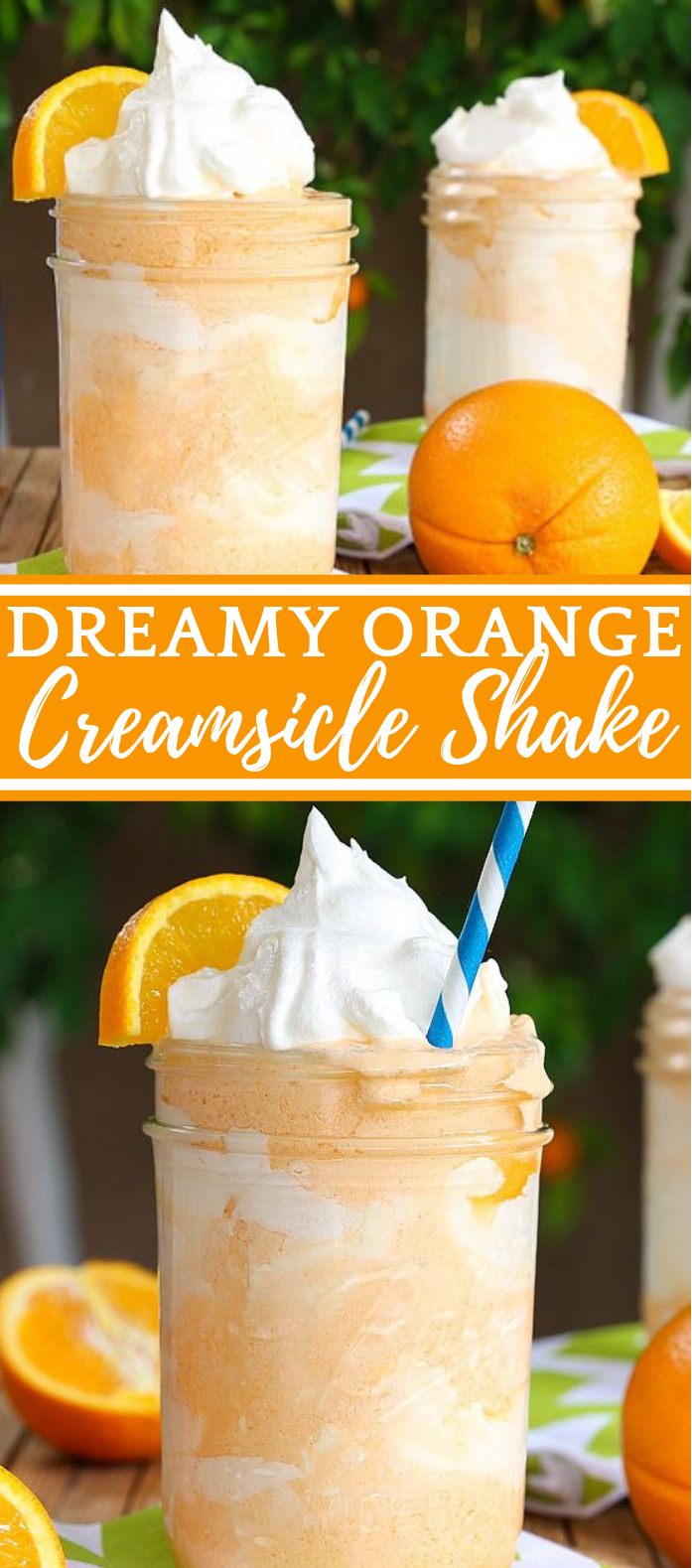 Dreamy Orange Creamsicle Shake #drink #smoothie