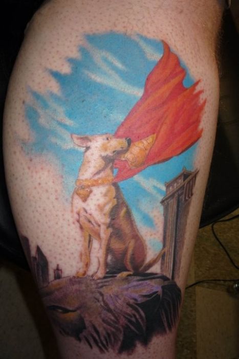 Super Dog Tattoo Design Super DOG OMG