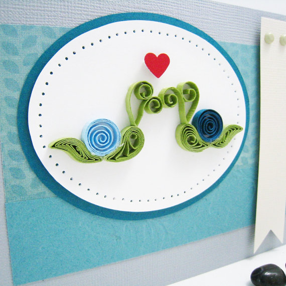 paper quilling love cards