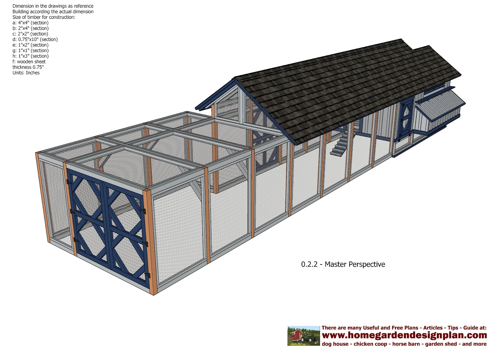 plans: L200 - Large Chicken Coop Plans - How to Build a Chicken Coop 