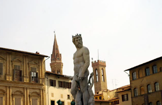 La Fuente de neptuno en florencia