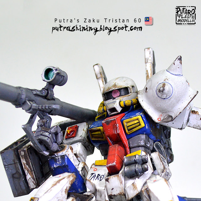 Izutaro Project Merdeka: HGUC 1/144 Tristan Custom / HGUC 1/144 Zaku II Custom - Malaysia 60th Merdeka by Putra Shining