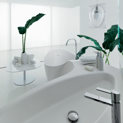 modern bathroom design in white