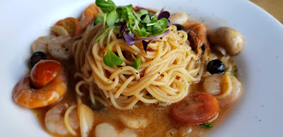 Spaghetti mijoté au crevette 