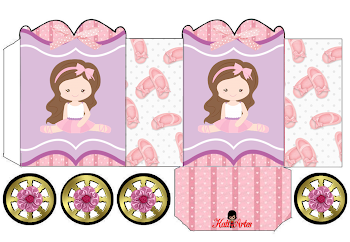 Ballet: Princess Carriage Shaped Free Printable Box.