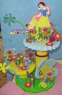 Children Parties Decoration, Snow White Centerpieces