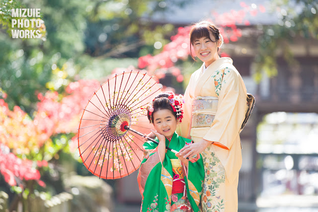 坂井市三国神社で七五三ロケーション撮影