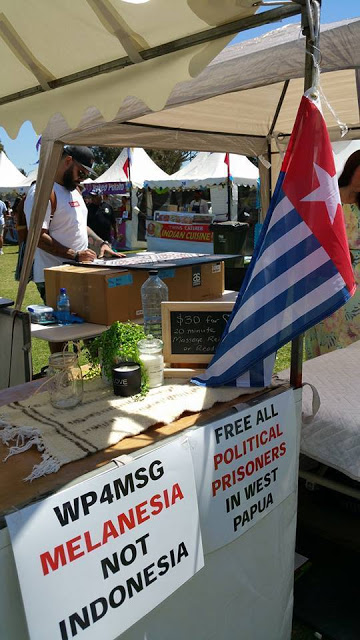Foto Dukungan Papua Merdeka, Fiji Day Sydney Australia 