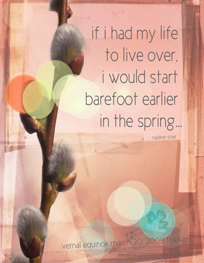 spring postcard