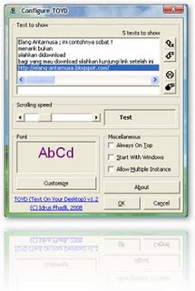 download Text Berjalan Di Desktop  