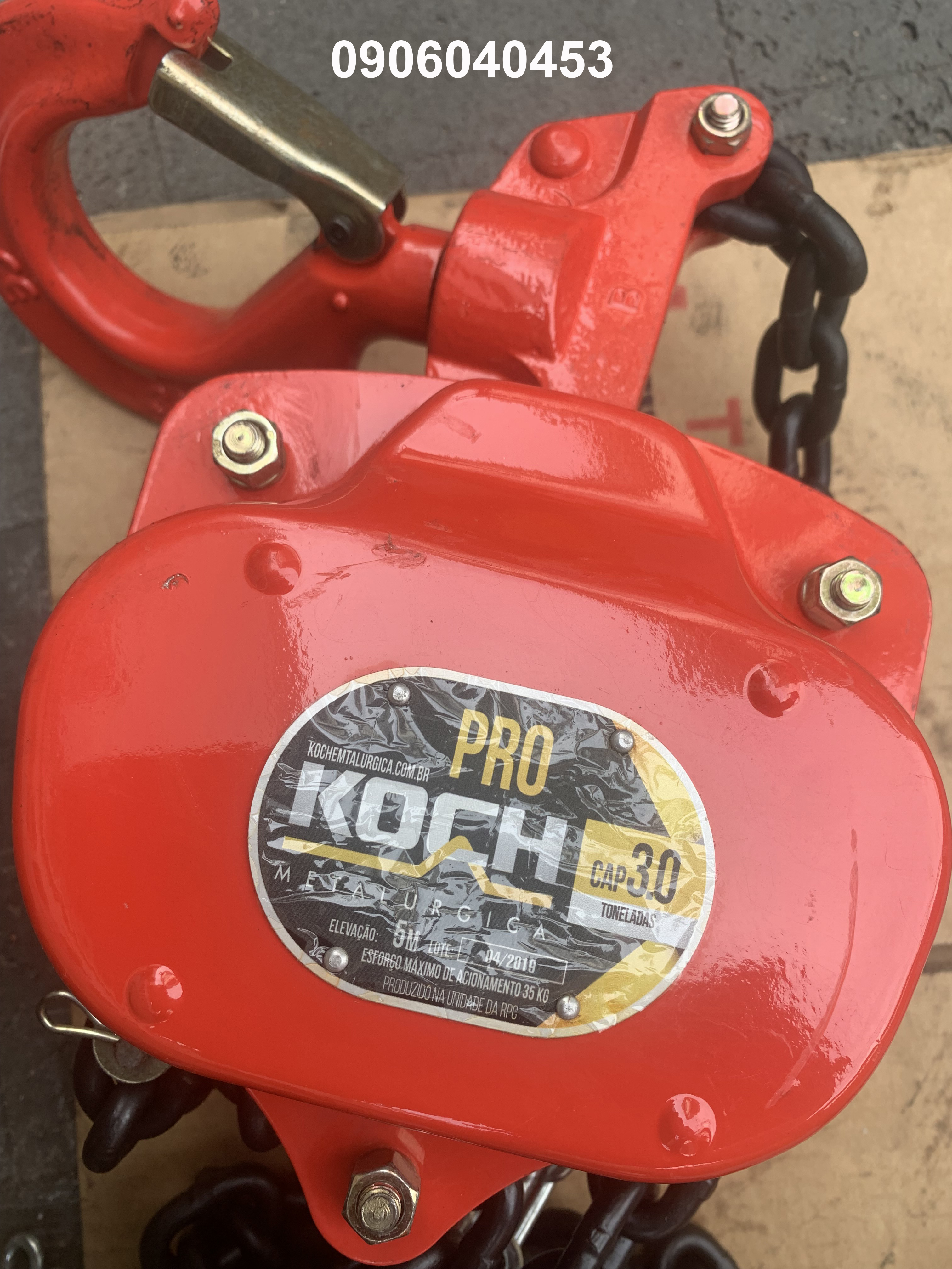 Pa lăng kéo tay Koch 3 tấn / 3 ton KOCH Manual Chain Hoist