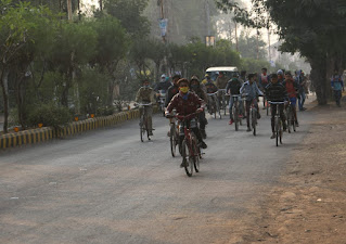 शनवारा चौराहा से मरीचिका गार्डन तक साईकिल रैली का हुआ आयोजन