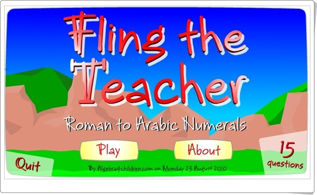 "Convierte números romanos en arábigos" (Juego de Matemáticas de Primaria)