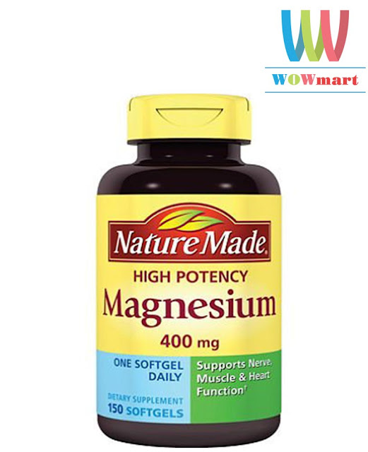 Viên uống bổ sung magie Nature Made Magnesium