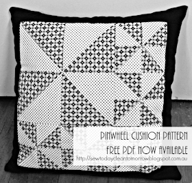 Pinwheel Cushion Pattern Free PDF