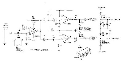  active crossover circuit diagram with tl074