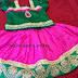 Fuschia Pink Silk Kids Skirt