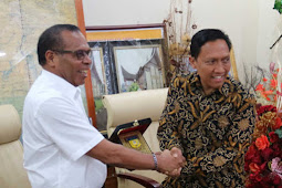 Sesparlu Kunjungi Papua, Noak Kapisa Terima Kedatangan June Kuncoro Hadiningrat