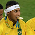 Neymar Celebrates Brazil Gold Medal with Rio Olympic 2016 Tattoo