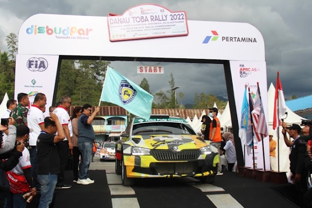 Perally APRC 2022 Siap Taklukkan Lintasan di Kawasan HTI Toba Pulp Lestari