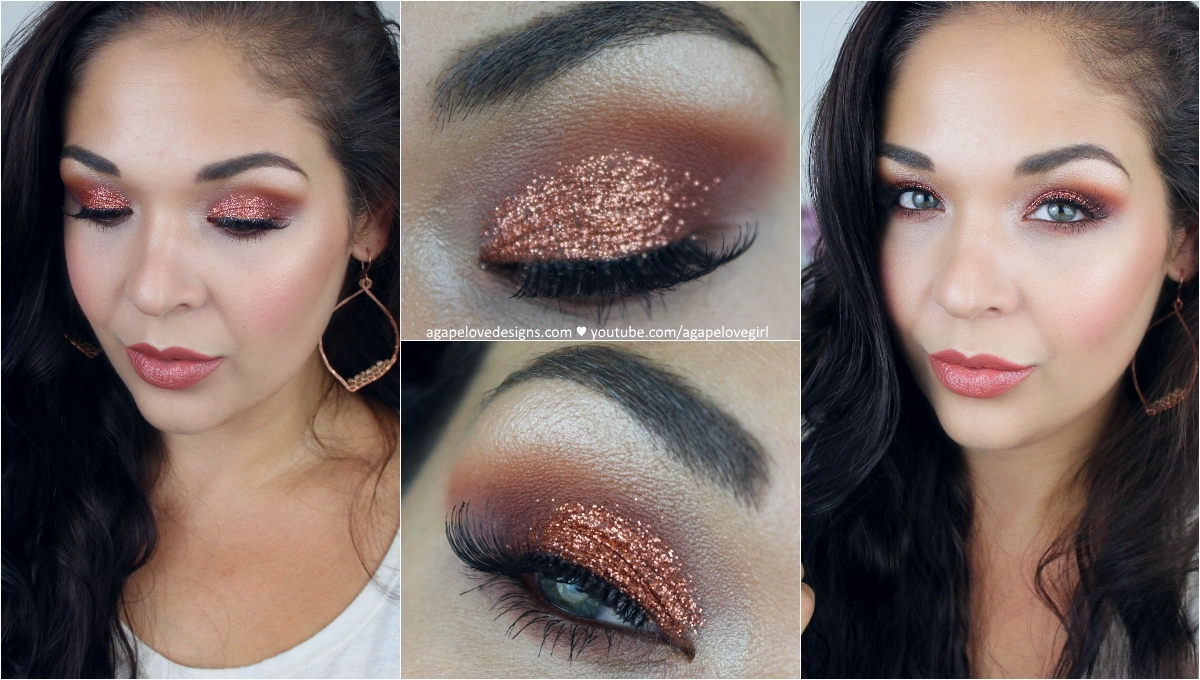 Agape Love Designs Warm Fall Glam Makeup Full Face Tutorial