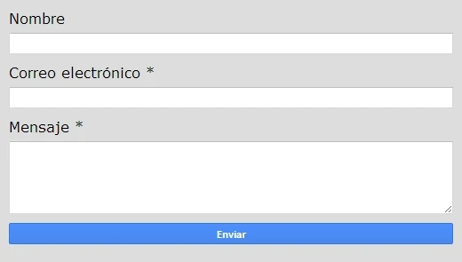 Ejemplo formulario con estilo básico