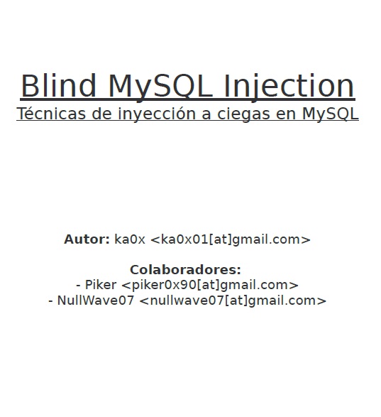 Inyección SQL a ciegas - PDF