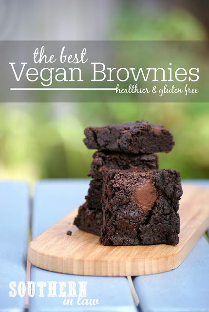 The Best Vegan Brownies Recipe - low fat, low sugar, healthy, gluten free, clean eating recipe, refined sugar free, nut free, egg free, dairy free