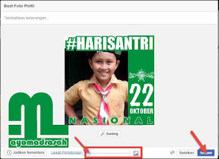  mendesain beberapa foto profil dengan templat Hari Santri Nasional Foto Profil FB-Twitter Sambut Hari Santri Nasional