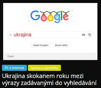 Ukrajina skokanem roku mezi výrazy zadávanými do vyhledávání - AzaNoviny