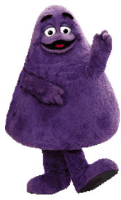 ... McDonaldsâ€™ characters, especially grimace because I have never