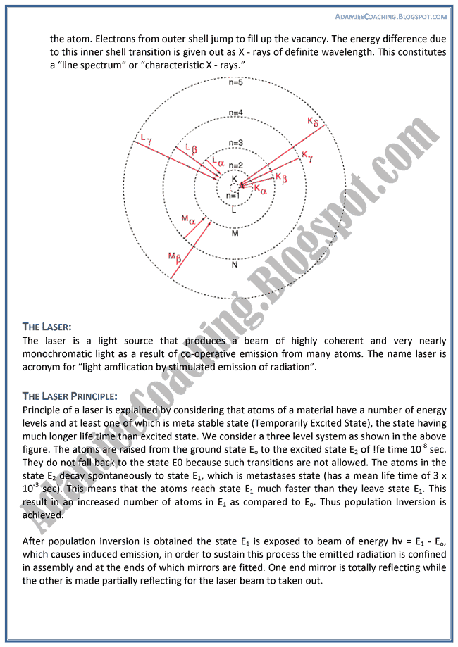 The-Atomic-Spectra-Theory-Notes-Physics-XII