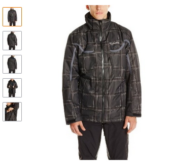 Black Jacket Winter Men's Whirlibird Interchange Jacket with Detachable Storm Hood