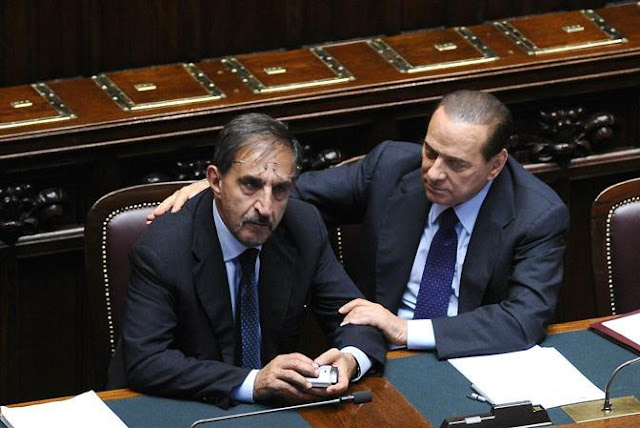 Silvio Berlusconi and Defence Minister Ignazio La Russa