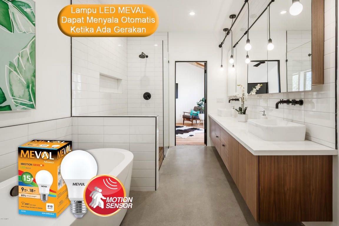 Lampu LED Meval Motion Sensor