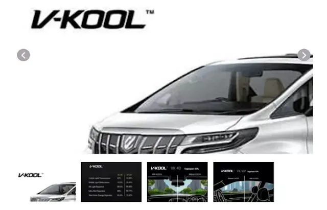 Kaca Film V-Kool Alphard salah satu aksesoris Toyota di situs Auto2000 Digiroom