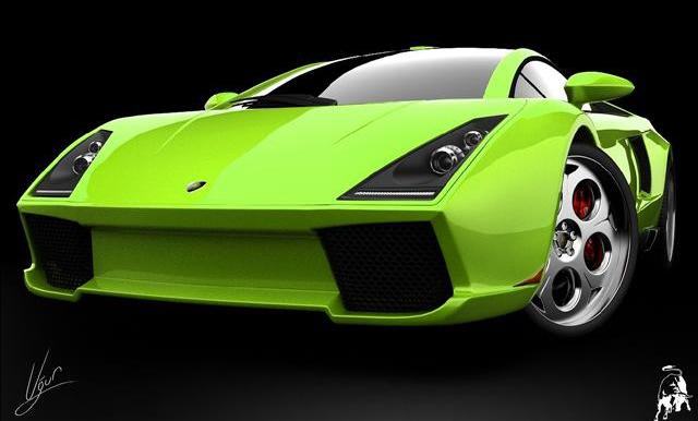 Greats Beautiful Design Futuristic Lamborghini Spiga with Green Color