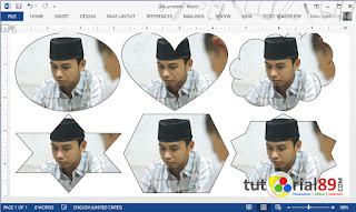 Cara mudah crop lingaran pada gambar di Microsoft word