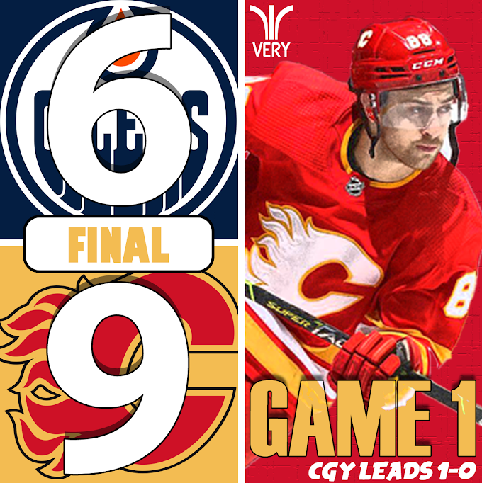 Andersson and Mangiapane Score Big in Flames 9-6 Win Over Oilers in Game 1 (Video Highlights)