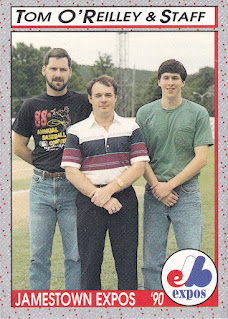 Jamestown Expos 1990 staff card