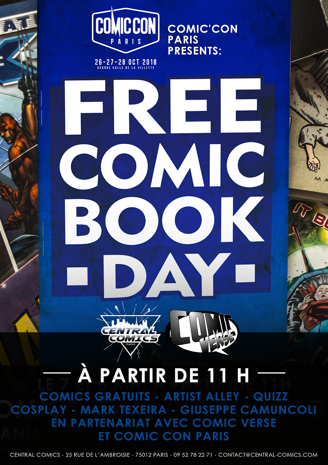 Central Comics Paris Comic Store: FCBD 2018 - 4 jours de folie